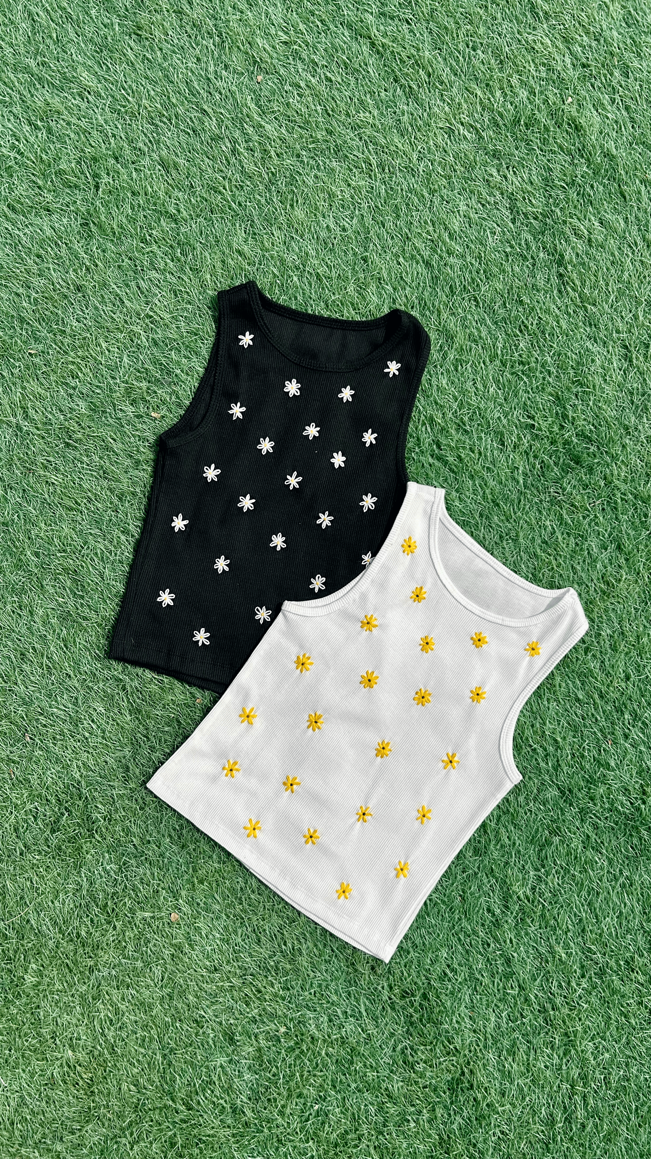 Embroidered Tank Top