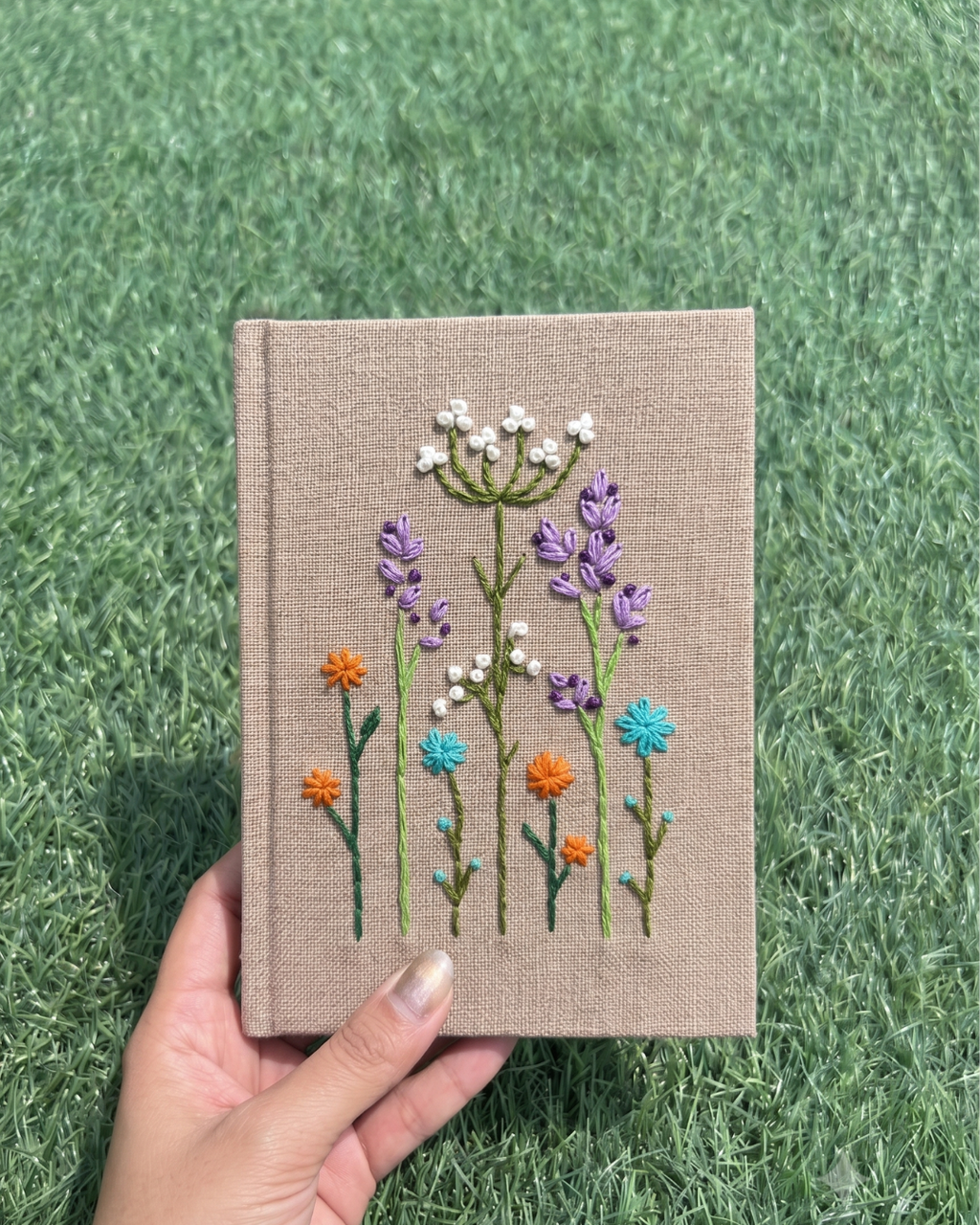 Meadow Bloom Embroidered Diary