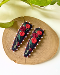 Midnight Rose Embellished Hairclips
