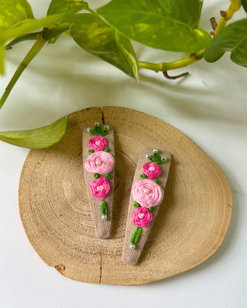 Blush Rose Hairclips