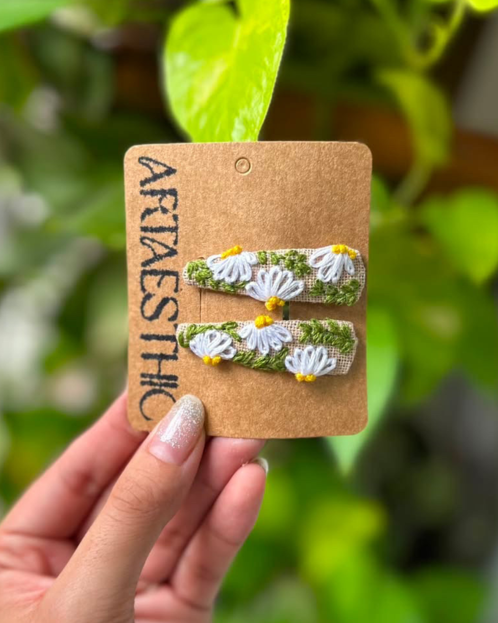 Garden Daisy Hairclips