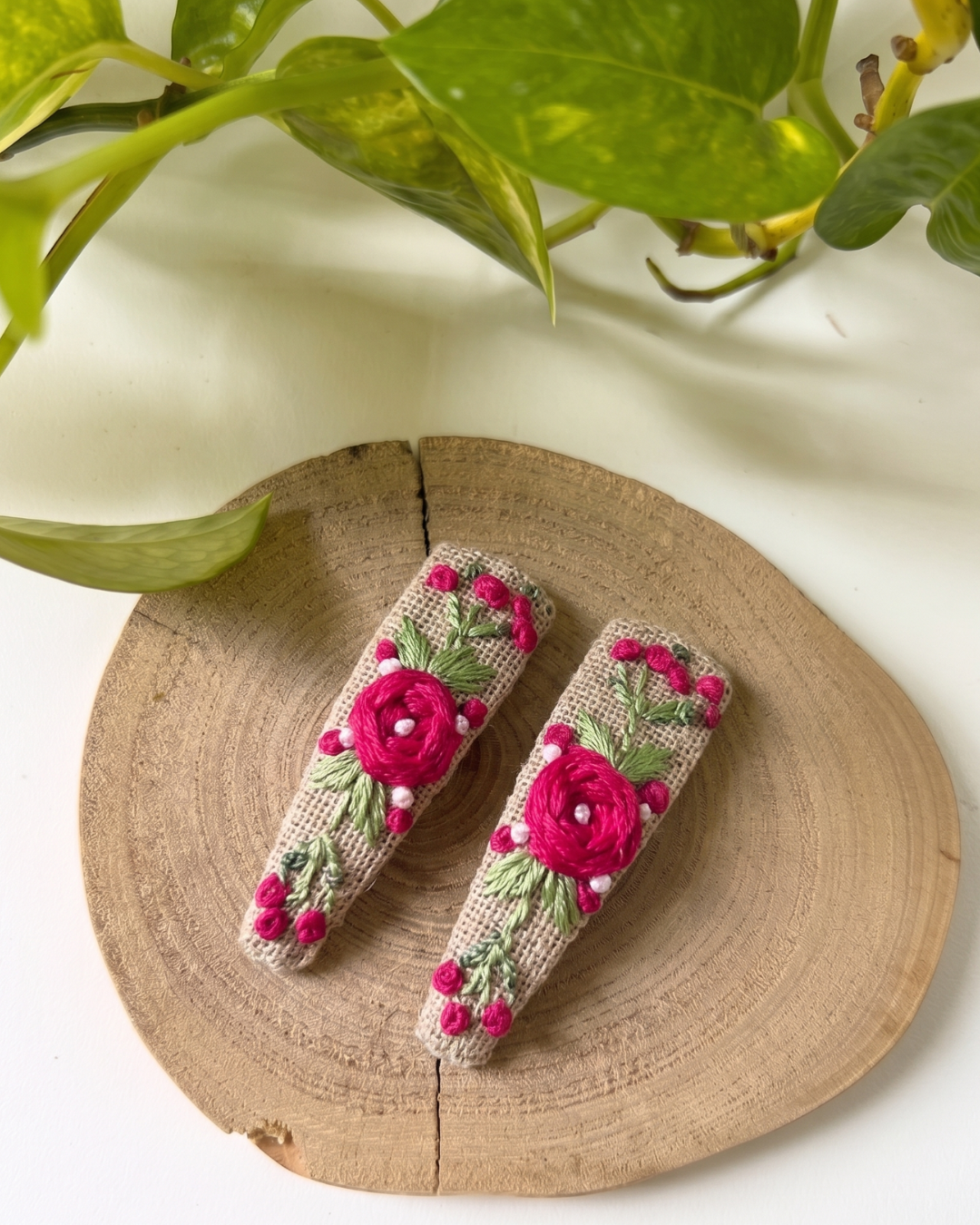 Rose Whisper Hairclips