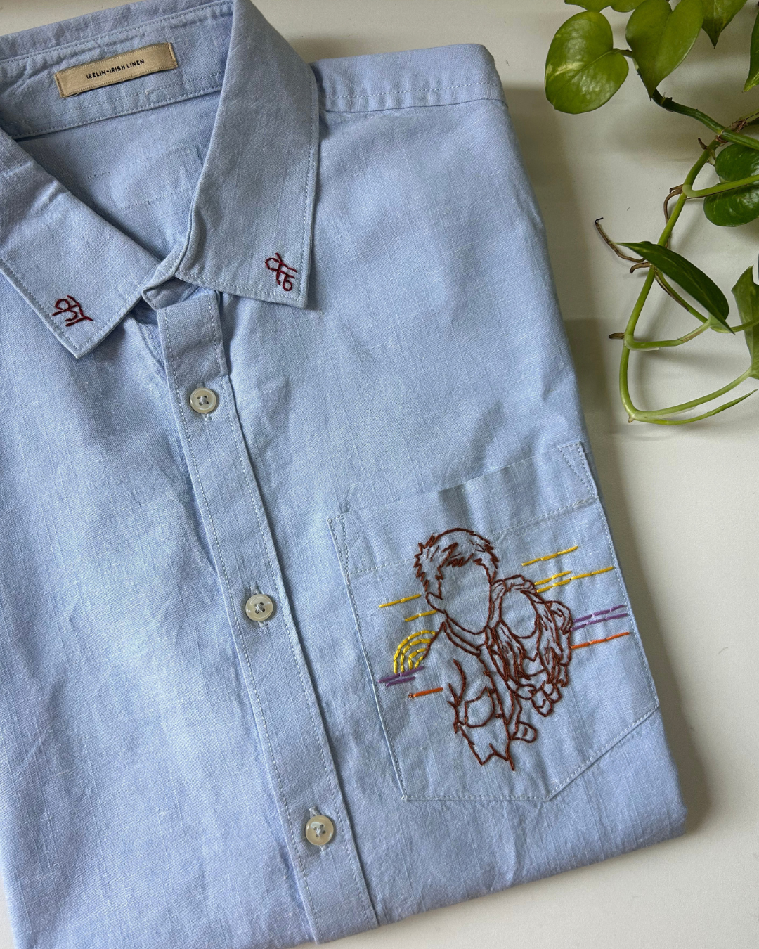 Custom Hand Embroidered Shirt