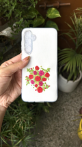 Rosy Bloom Embroidered Phone Cover