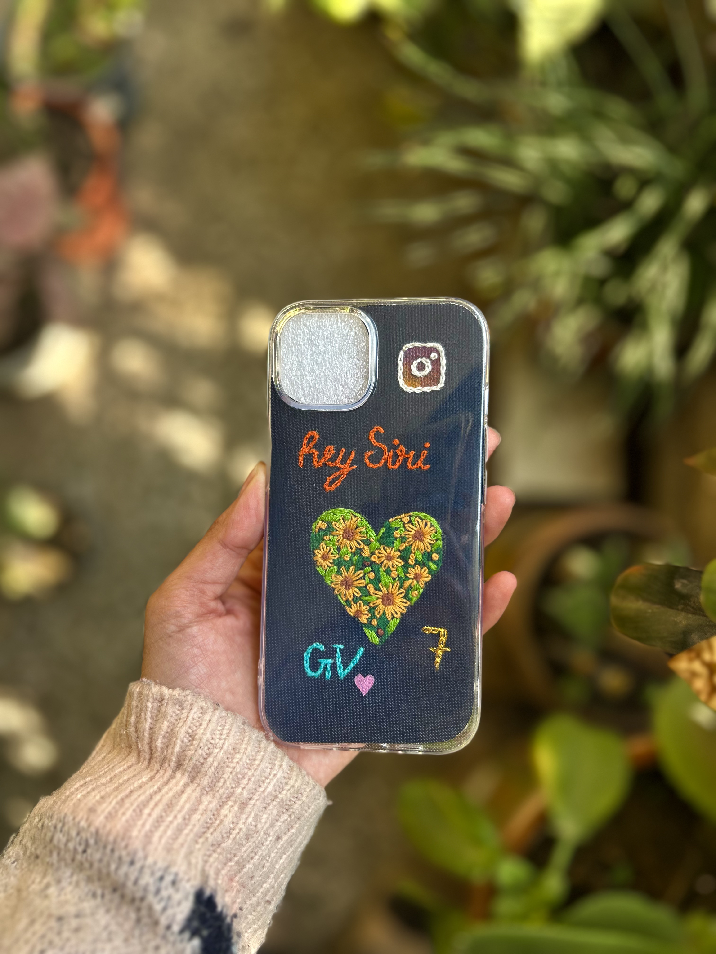 The Custom Keepsake  Embroidered Phone Cover