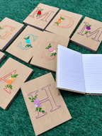 Floral Initial Personalized Diary