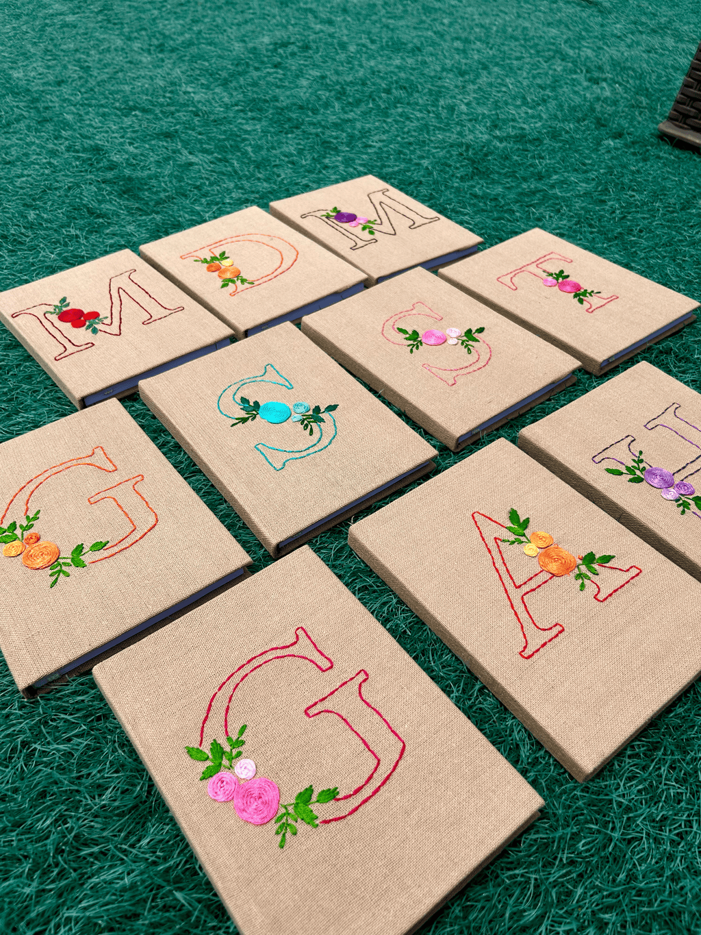 Floral Initial Personalized Diary