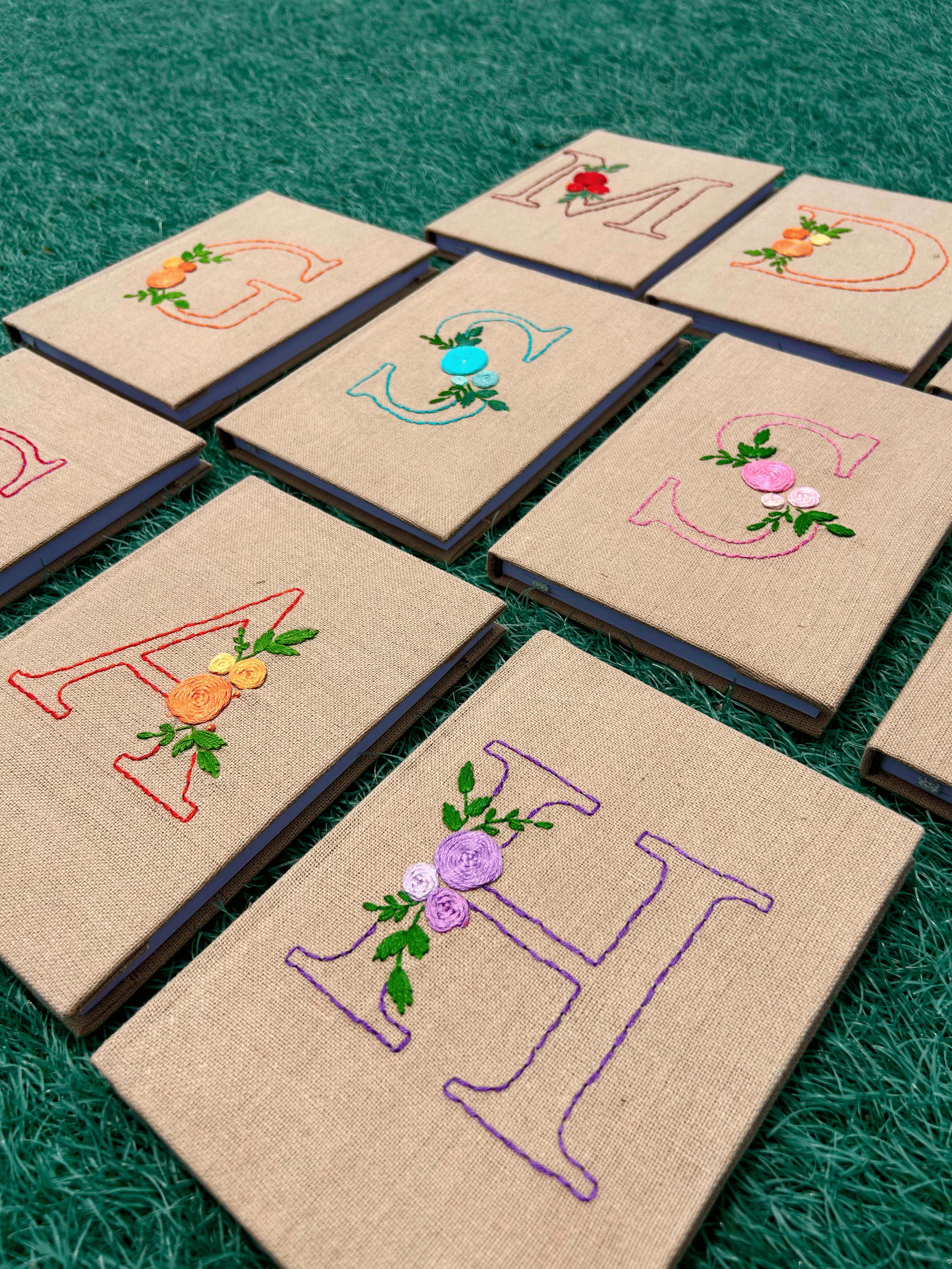 Floral Initial Personalized Diary