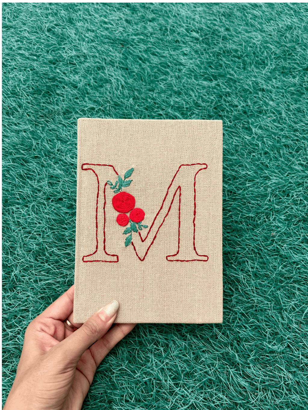 Floral Initial Personalized Diary
