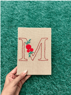 Floral Initial Personalized Diary