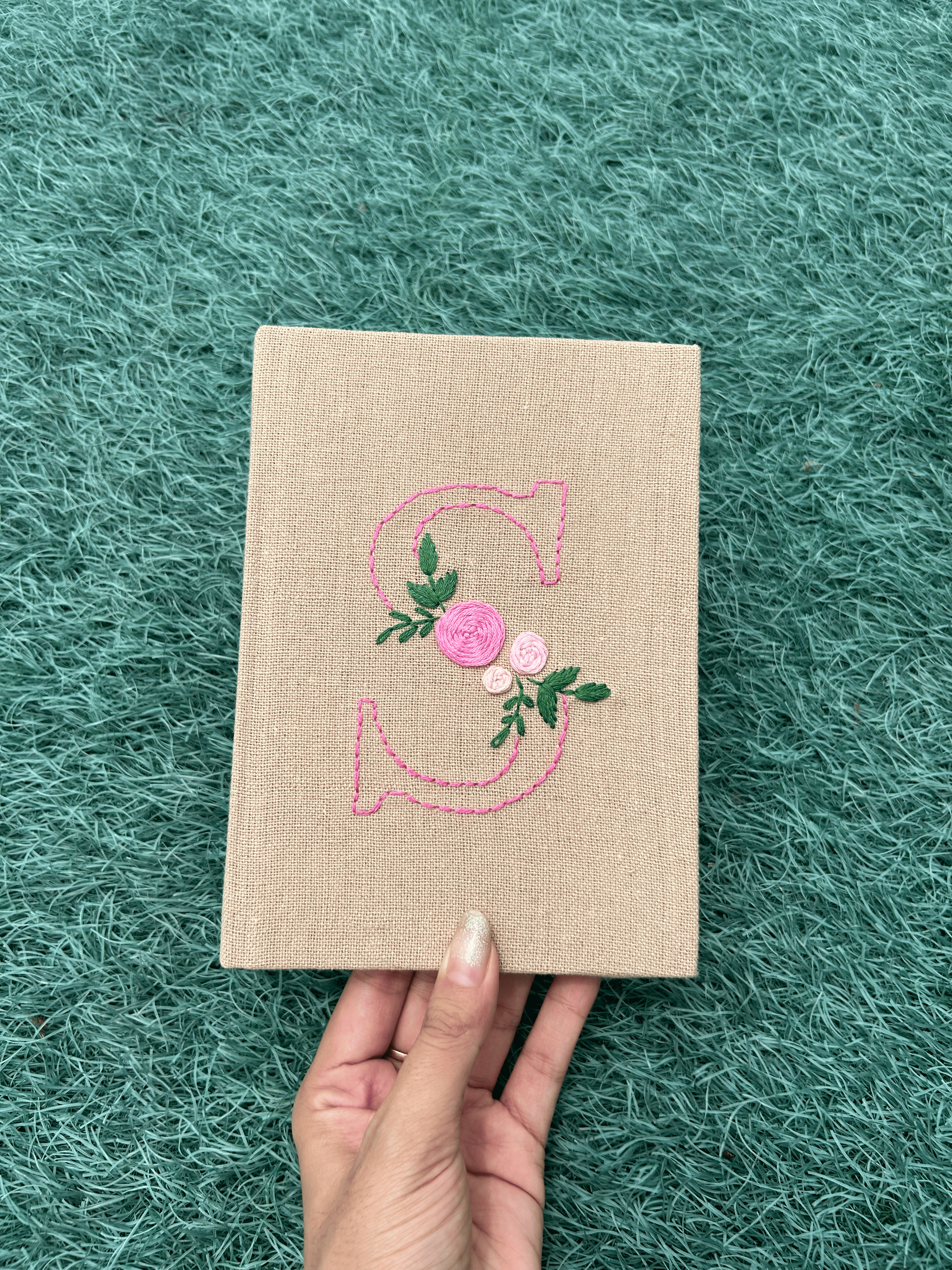 Floral Initial Personalized Diary