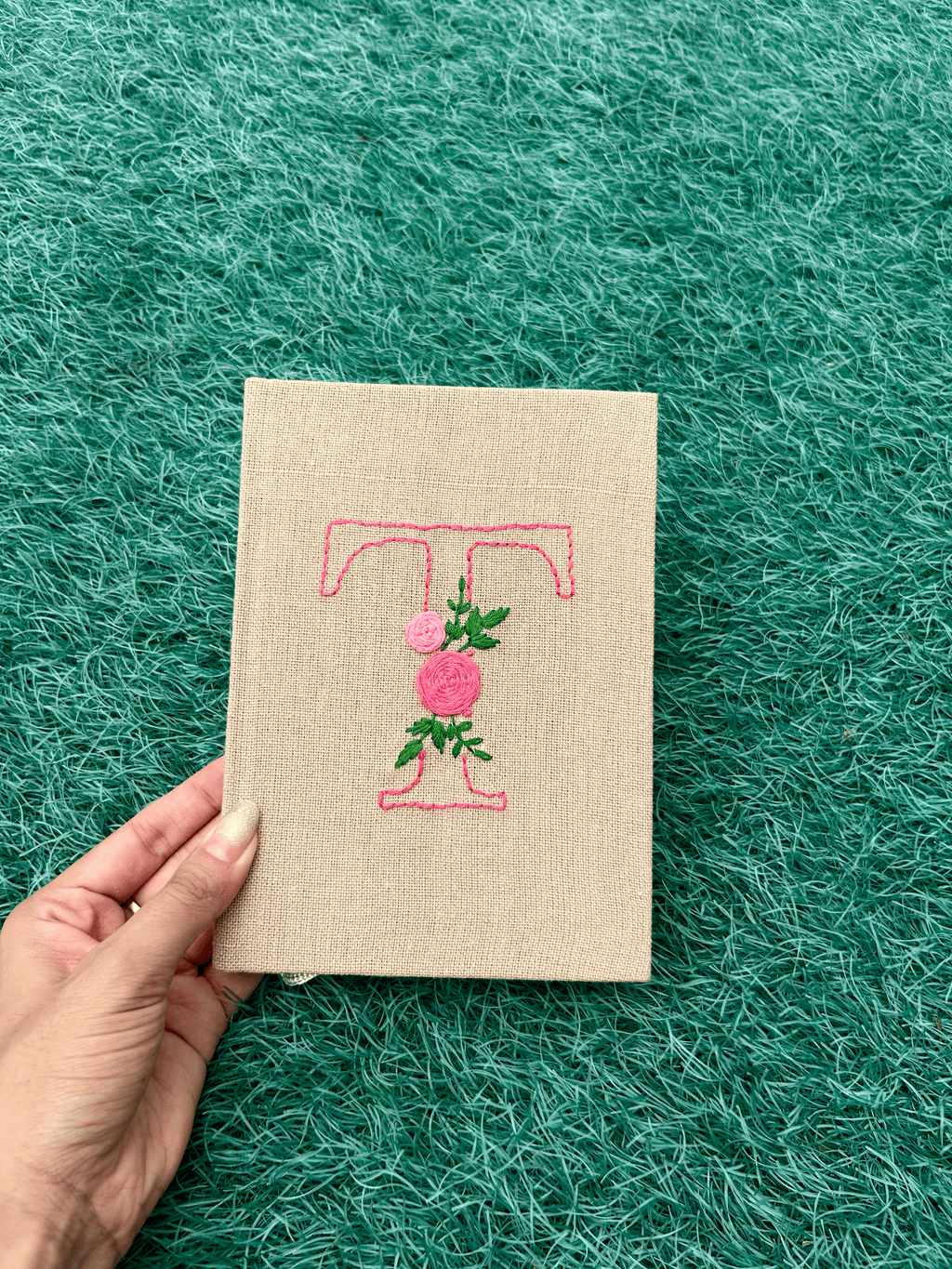Floral Initial Personalized Diary