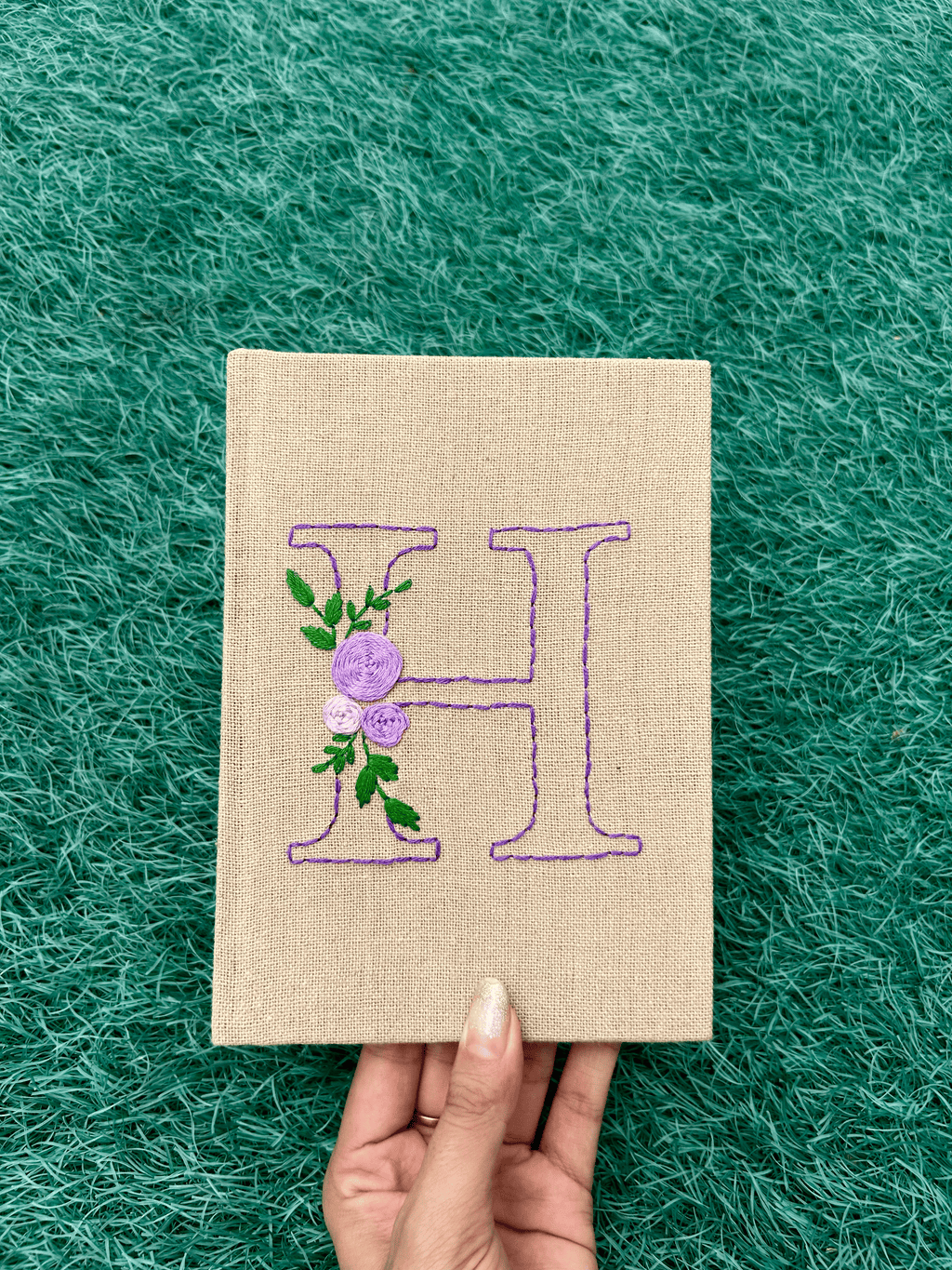 Floral Initial Personalized Diary