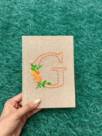 Floral Initial Personalized Diary