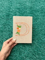 Floral Initial Personalized Diary