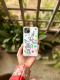 Blush Heart Embroidered Phone Cover